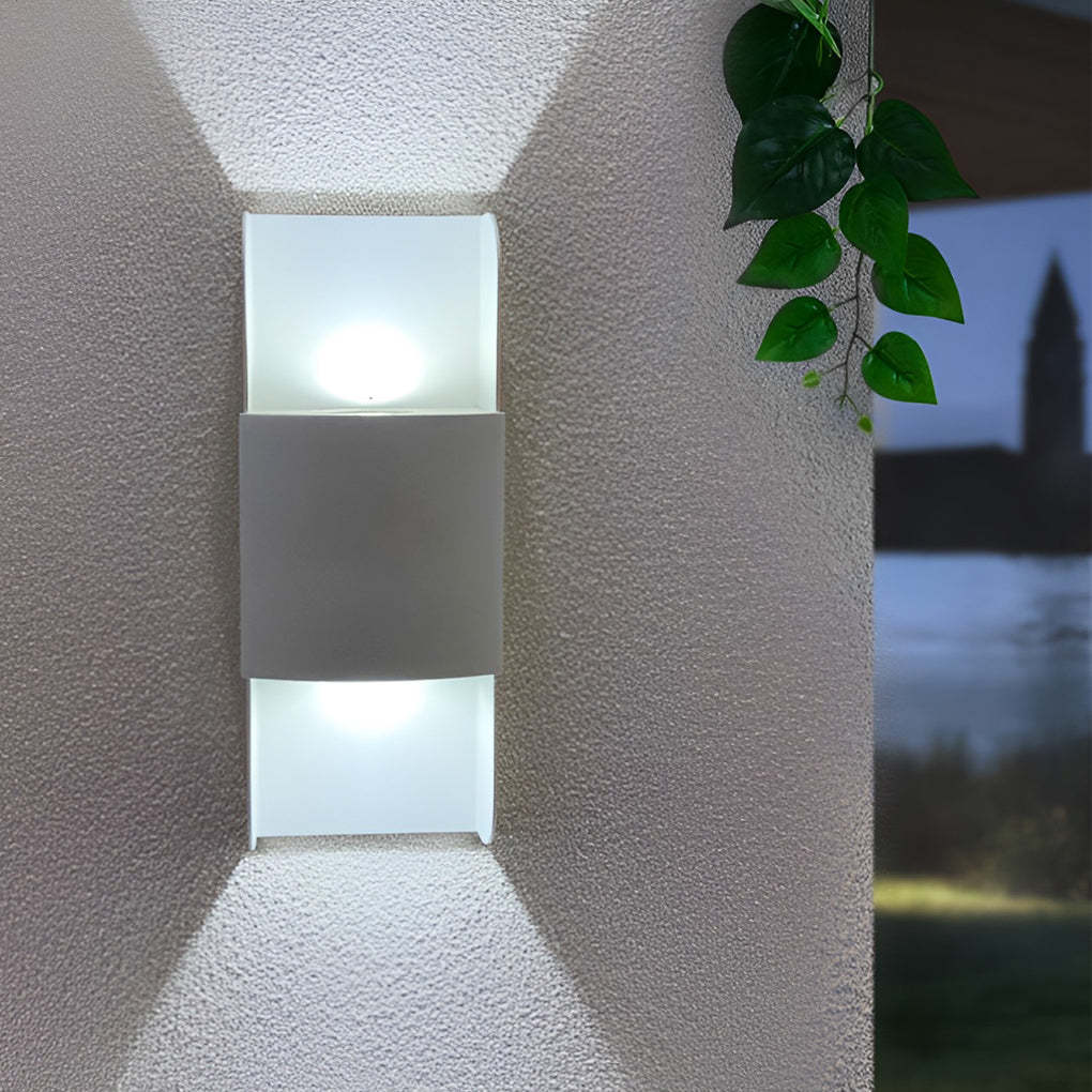 LED Up and Down Lights COB Waterproof Metal Modern Outdoor Wall Lamps-Lighom