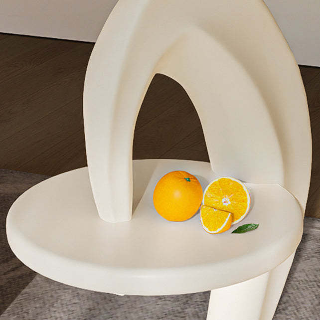 Contemporary Dolphin Round Marble End Table