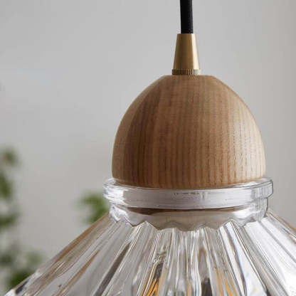 Vintage Log Glass Flower Island Chandelier
