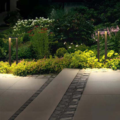 Minimalist Rectangular Aluminum Acrylic LED Landscape Light