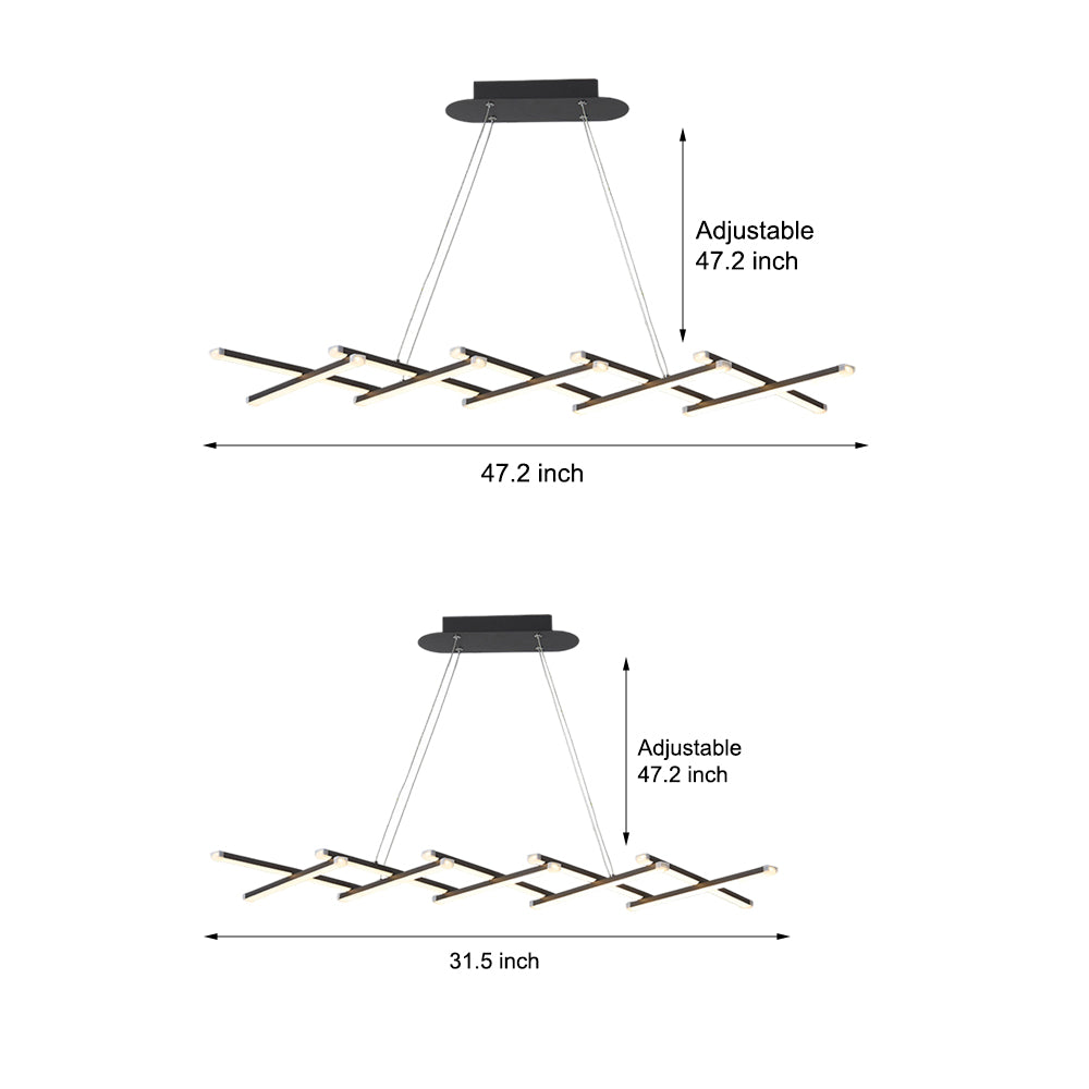 Retractable Dimmable Remote Control LED Pendant Light