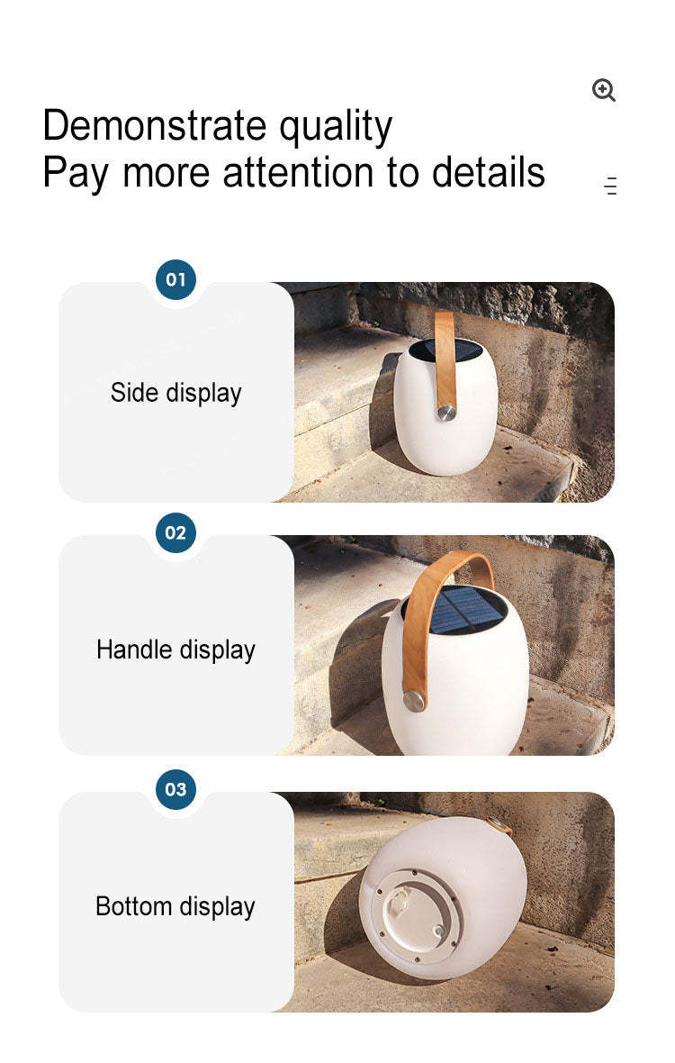 Solar Portable Basket LED Outdoor Decorative Light