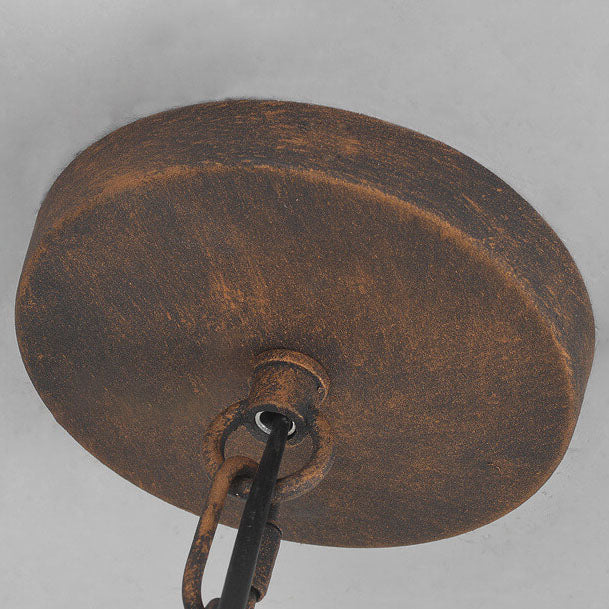 Vintage Trapezoid Animal Iron Pendant Light