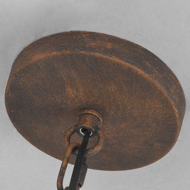 Vintage Trapezoid Animal Iron Pendant Light