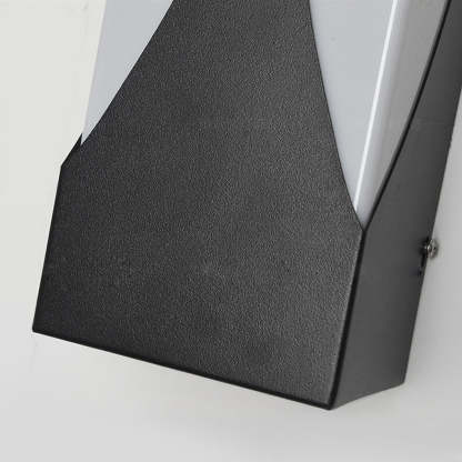 Creative Rectangular Waterproof LED Black Modern Outdoor Wall Sconce Lighting-Lighom