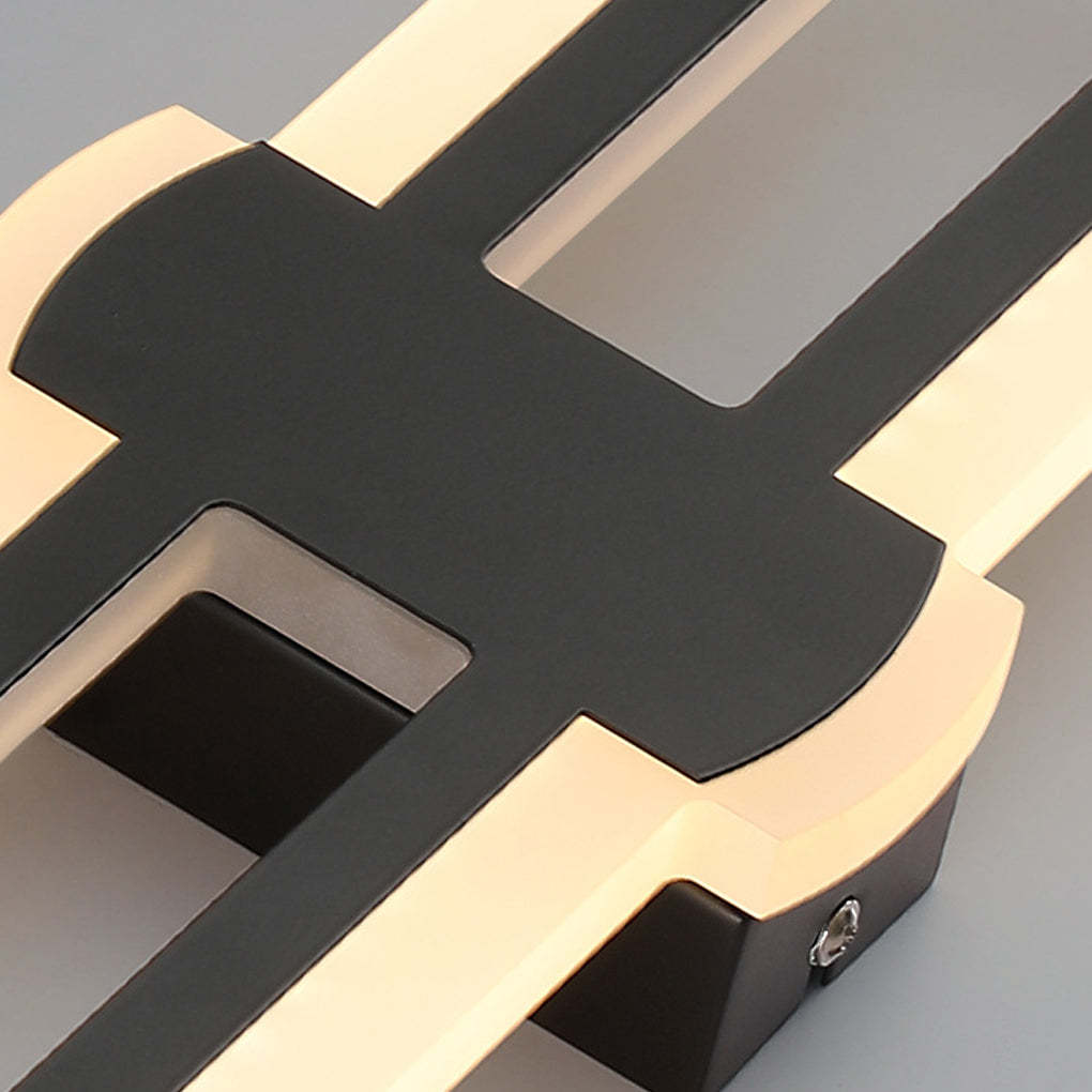 Rounded Rectangular LED Modern Wall Sconce