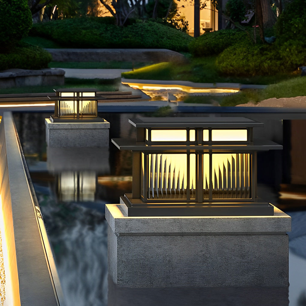 IP65 LED Modern Solar Post Cap Pillar Light