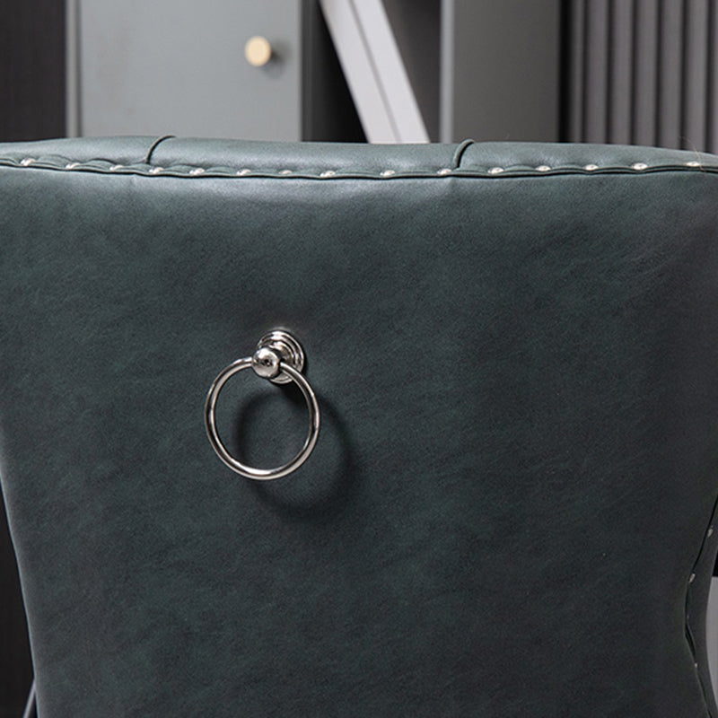 European Fabric Upholstered Tufted Dining Chair