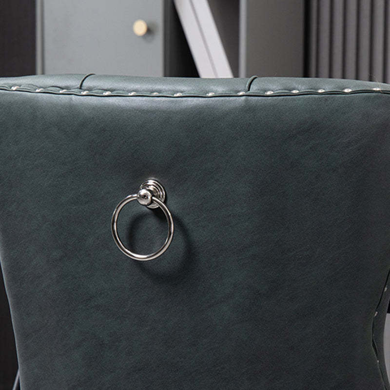 European Fabric Upholstered Tufted Dining Chair