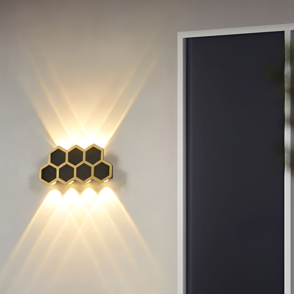 Beehive-shaped LED Up and Down Lights Waterproof Modern Wall Washer Light-Lighom