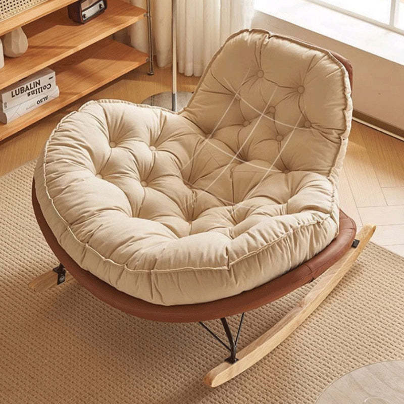Nordic Tufted Velvet Rocking Chair