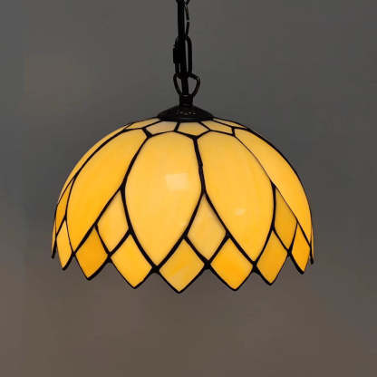 Tiffany European Milk White Glass Dome Pendant Light — 110V-120V For US/CA