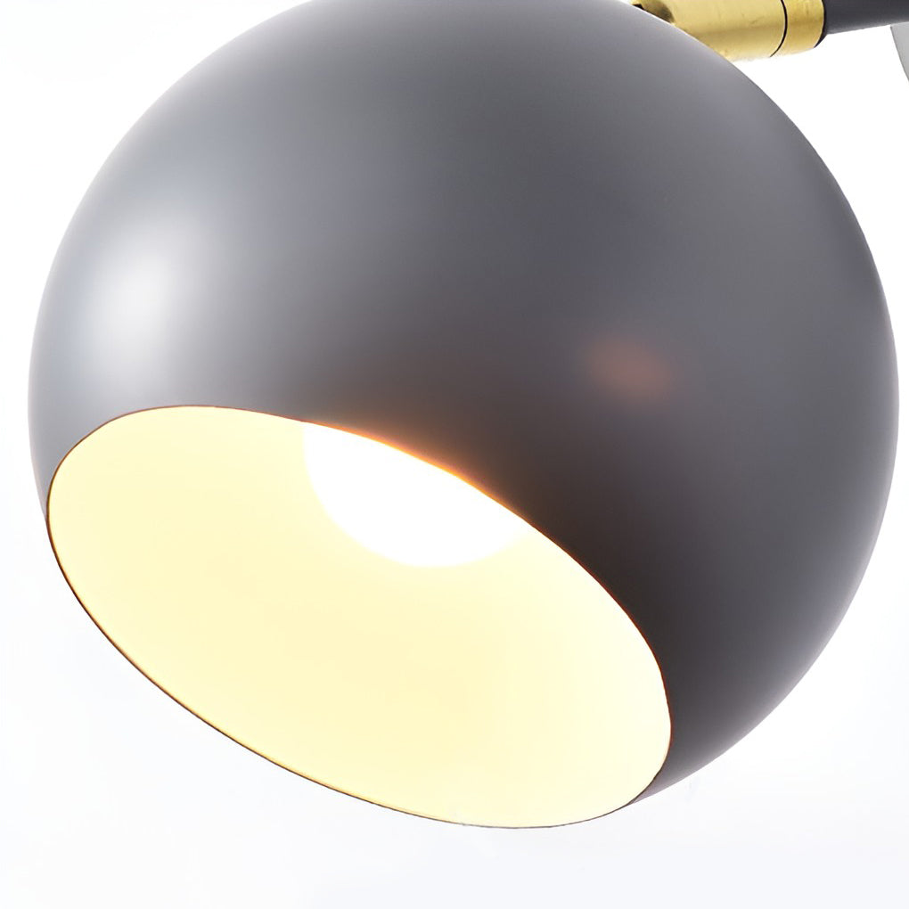 Adjustable Hemispherical Nordic Plug-In Wall Sconce