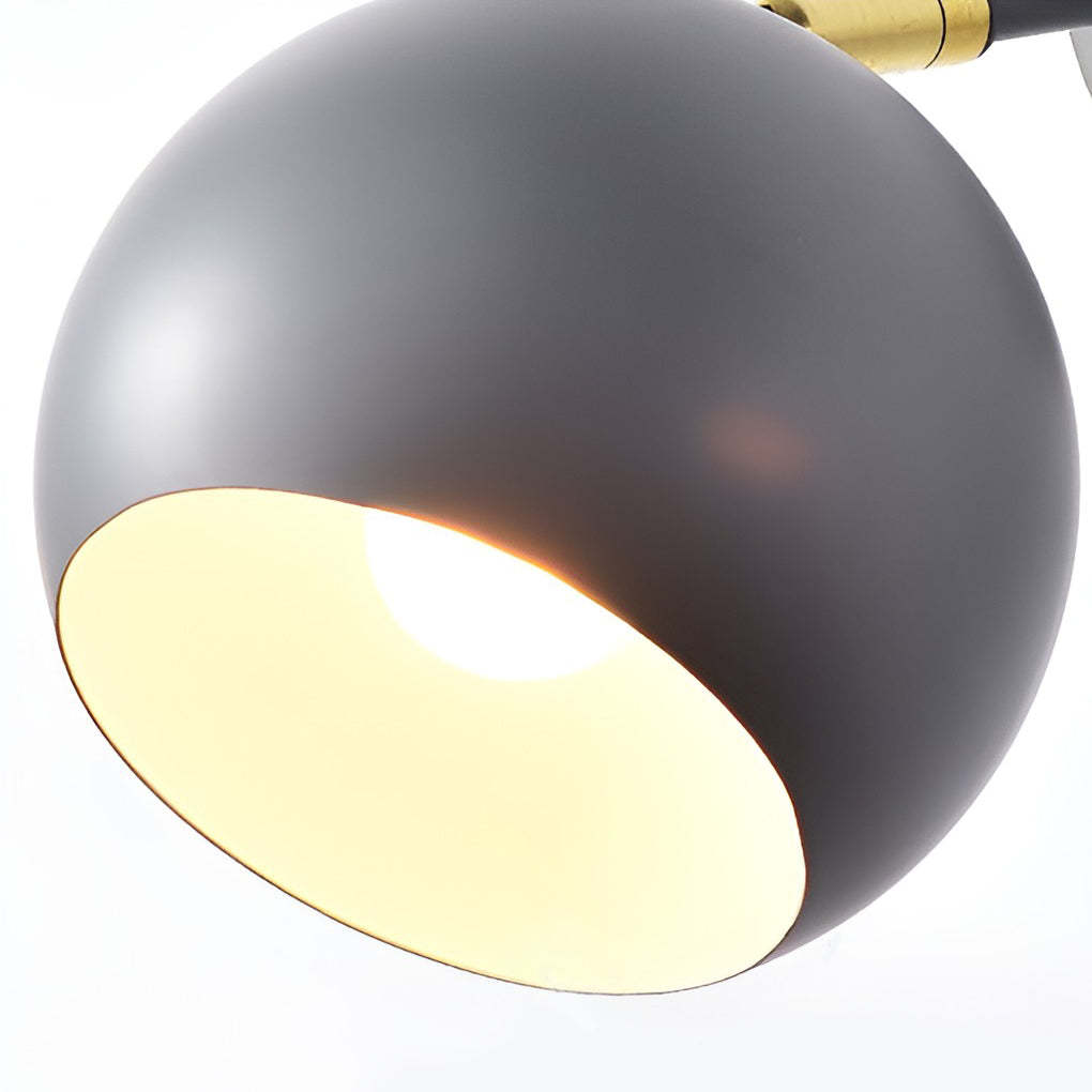 Adjustable Hemispherical Nordic Plug-In Wall Sconce