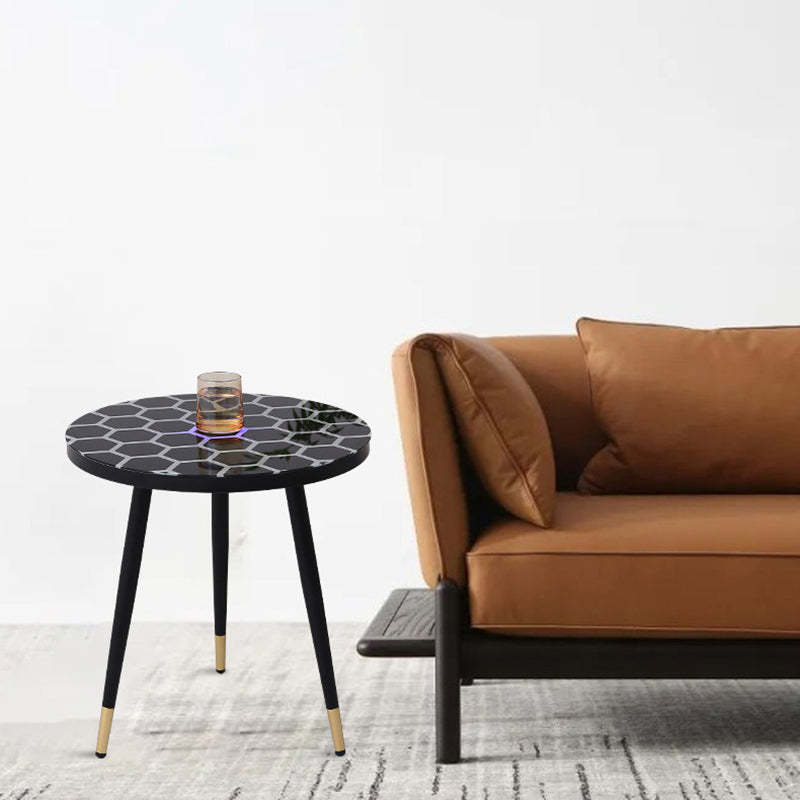 Minimalist Sensor Glass Steel Coffee Table