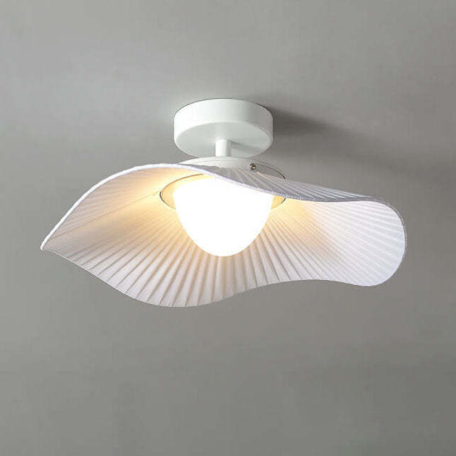 Modern Cloth Lotus Leaf LED Ceiling Light