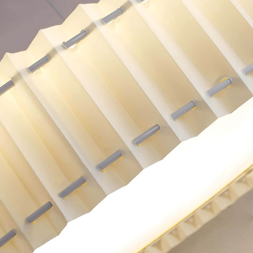 Circular Pleated Dimming Nordic Ceiling Chandelier