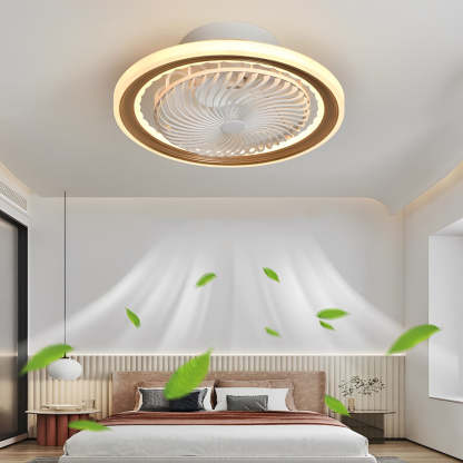 Round Mute Timing LED 3-Step Bladeless Fan