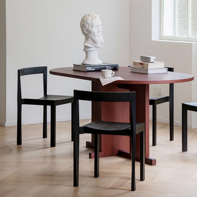 Minimalist Rectangular Wood Chair