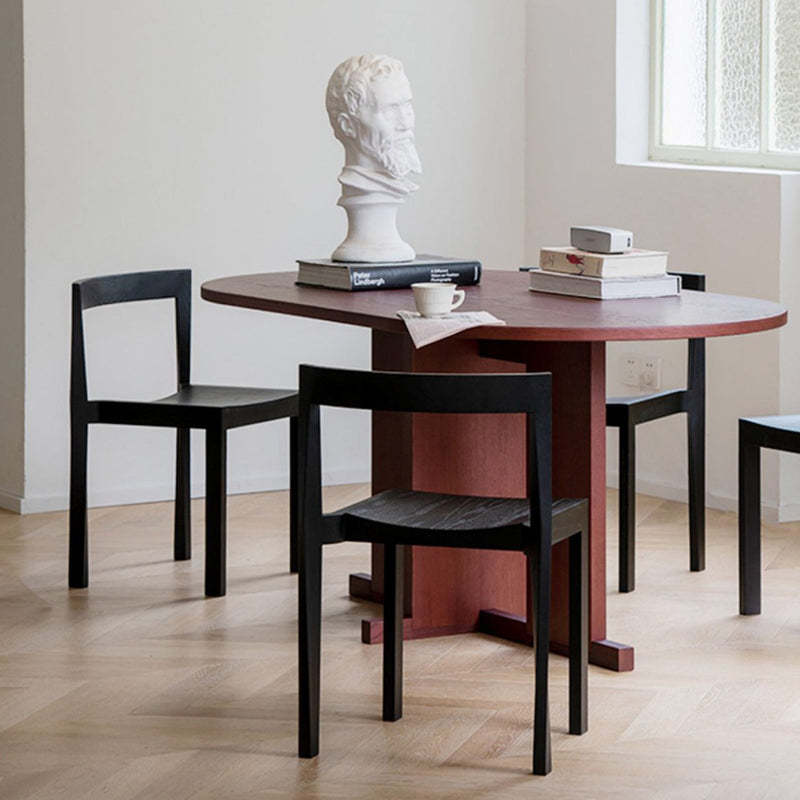 Minimalist Rectangular Wood Chair