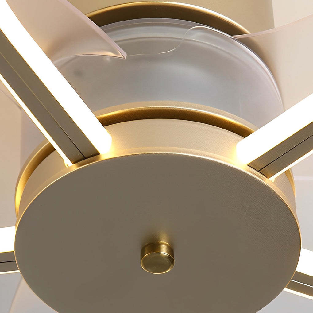 Flowers Intelligent Dimmable LED Mute Bladeless Ceiling Fan