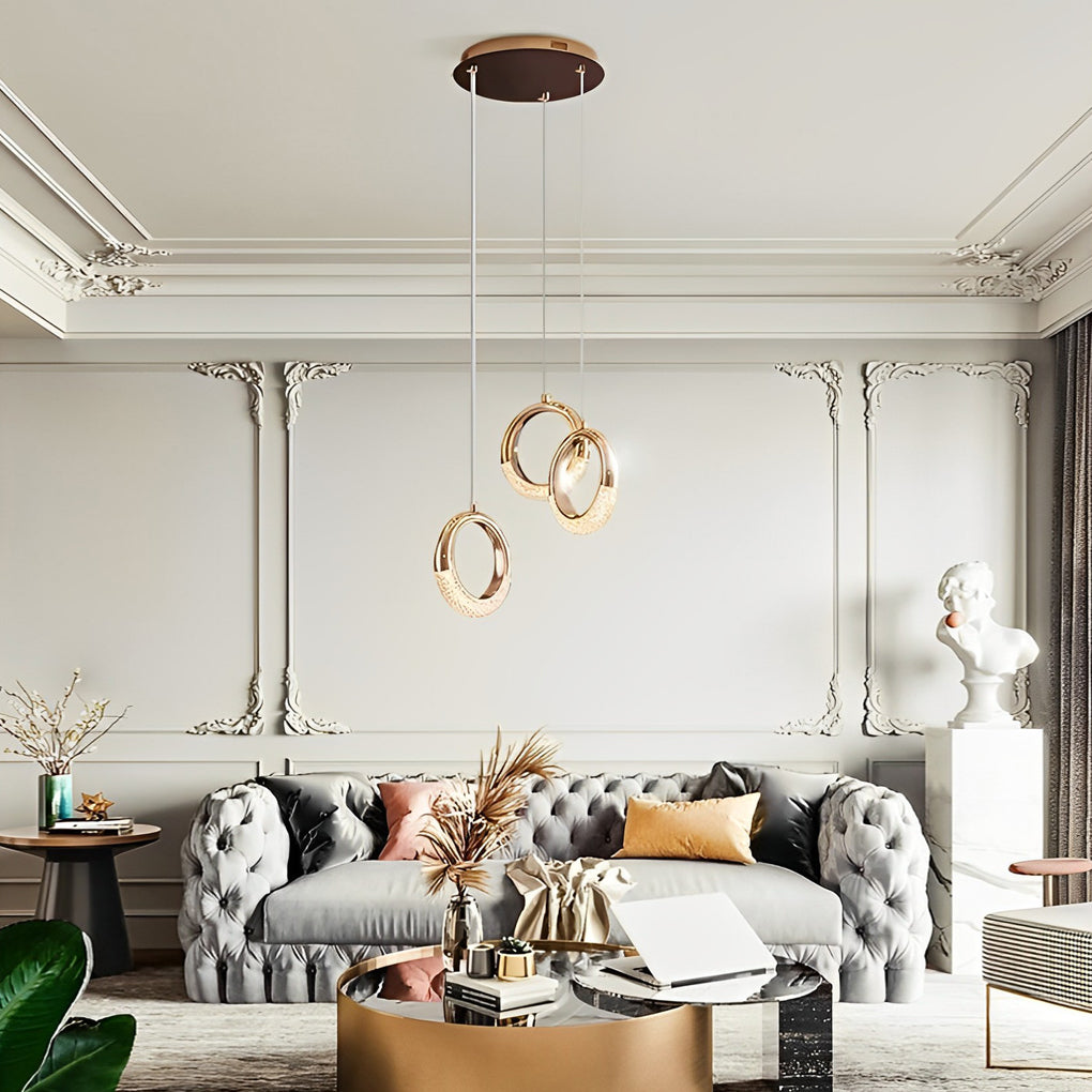 Ring-Shaped Metal Modern Pendant Chandelier