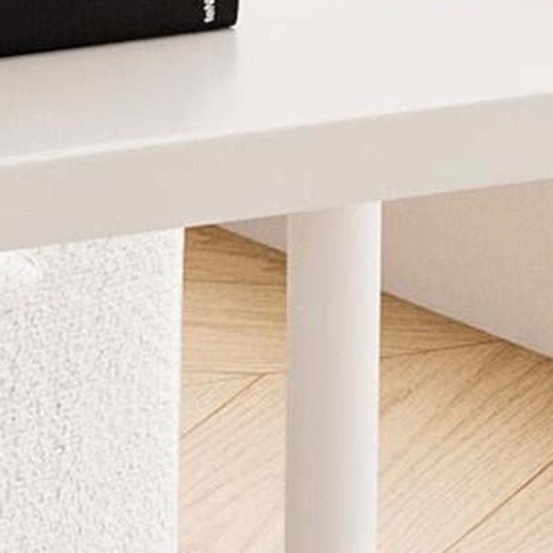 Modern Tray Leather Movable 2-Tier End Table