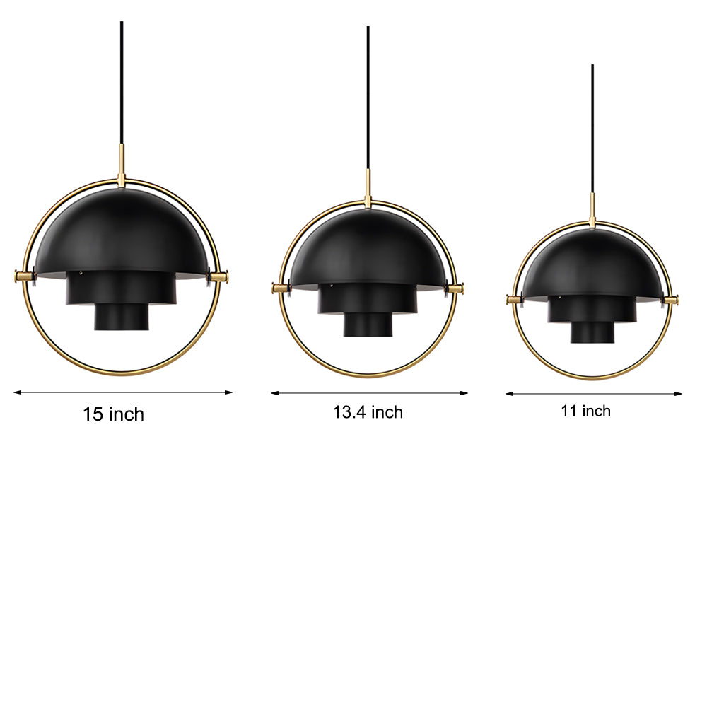 Rotating Shade Iron Nordic Chandelier
