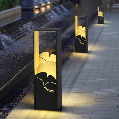 Industrial LED Post Lamp Lawn Landscape Light — 220V-240V For UK/AU / Warm Light (3000K)