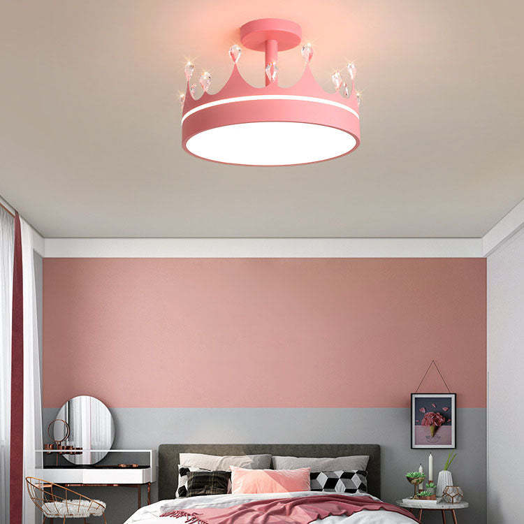 Cartoon Crown LED Kids Ceiling Light