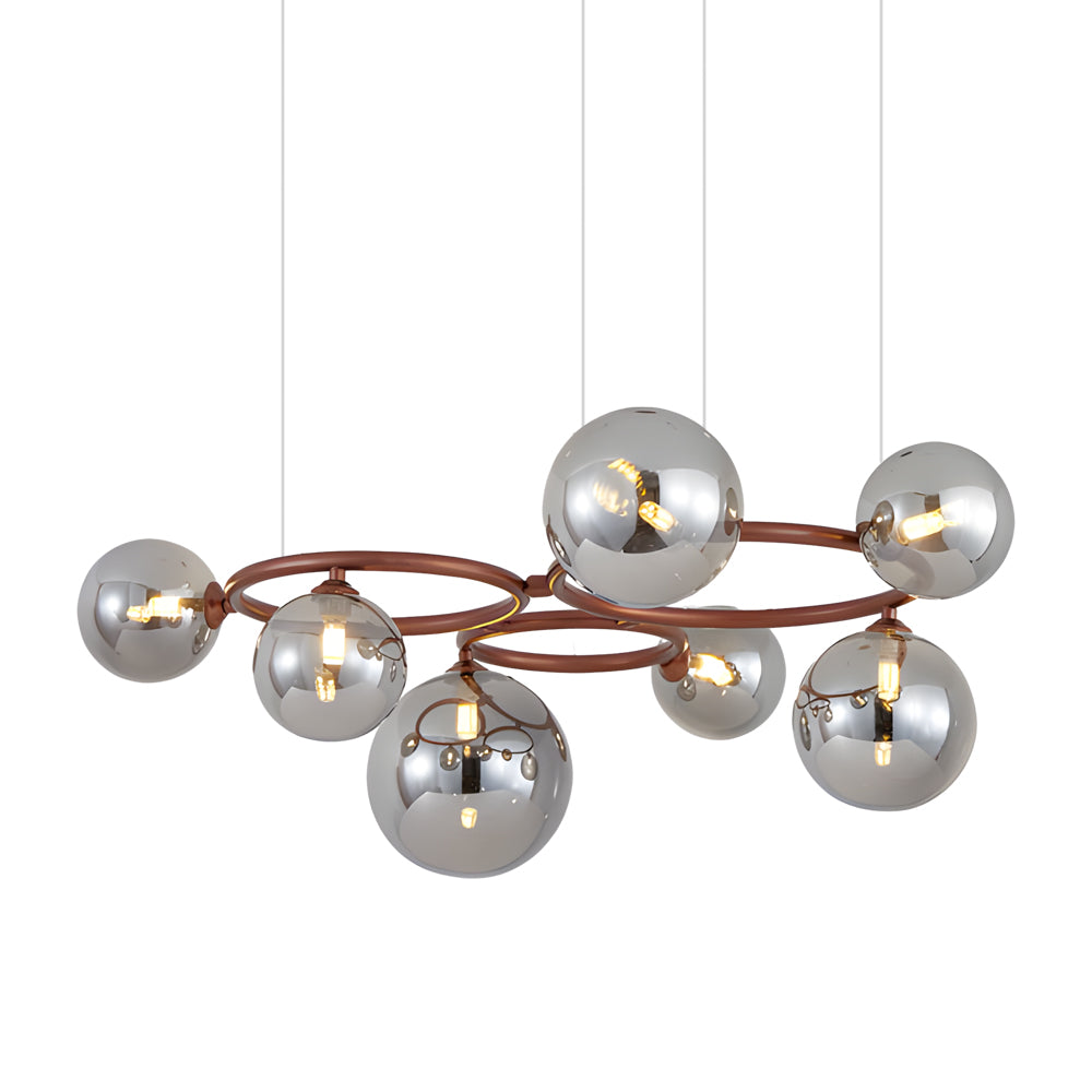 5/7/9-Light Glass Ball Circular Contemporary Chandelier