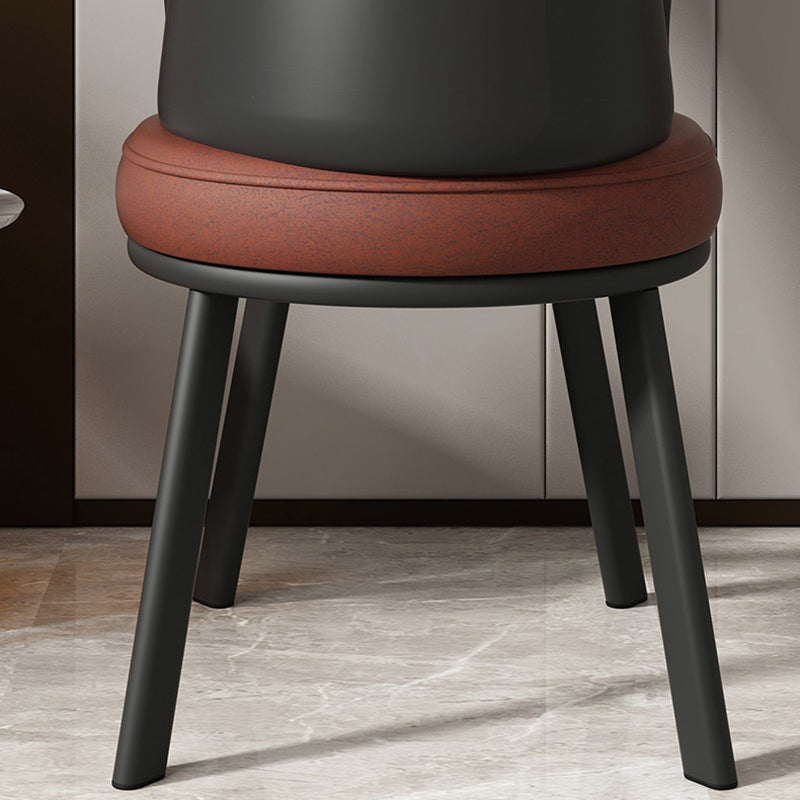 Contemporary Fabric Upholstered Steel Dining Chair