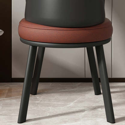 Contemporary Fabric Upholstered Steel Dining Chair