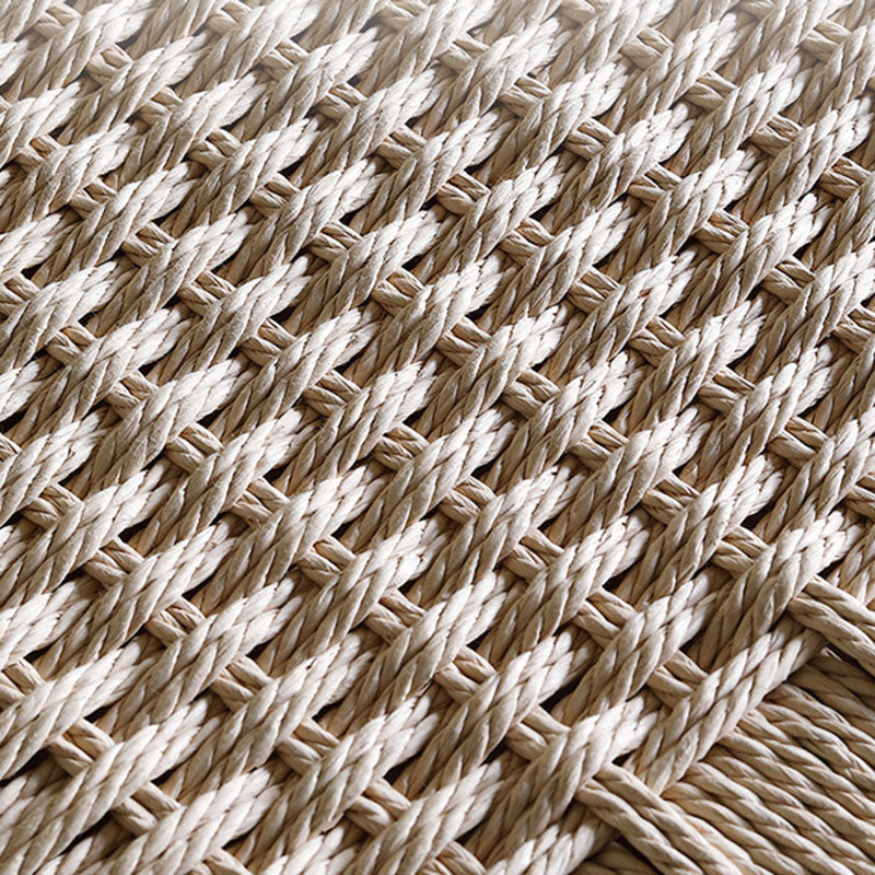 Retro Rope Woven Solid Wood Bar Stool