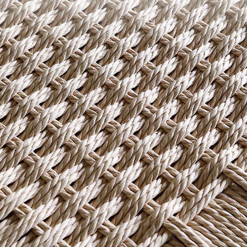 Retro Rope Woven Solid Wood Bar Stool