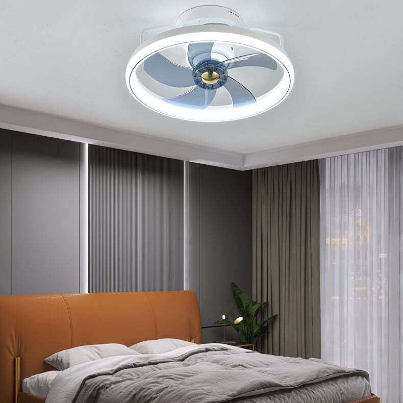 Minimalist Ring Shade Mount Ceiling Fan Light