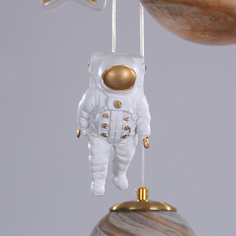 Scandinavian Space Planet Acrylic Glass LED Kids Flush Light