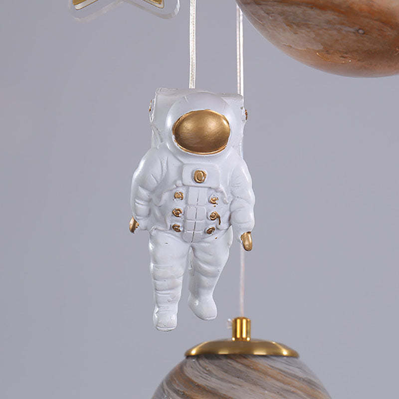Scandinavian Space Planet Acrylic Glass LED Kids Flush Light
