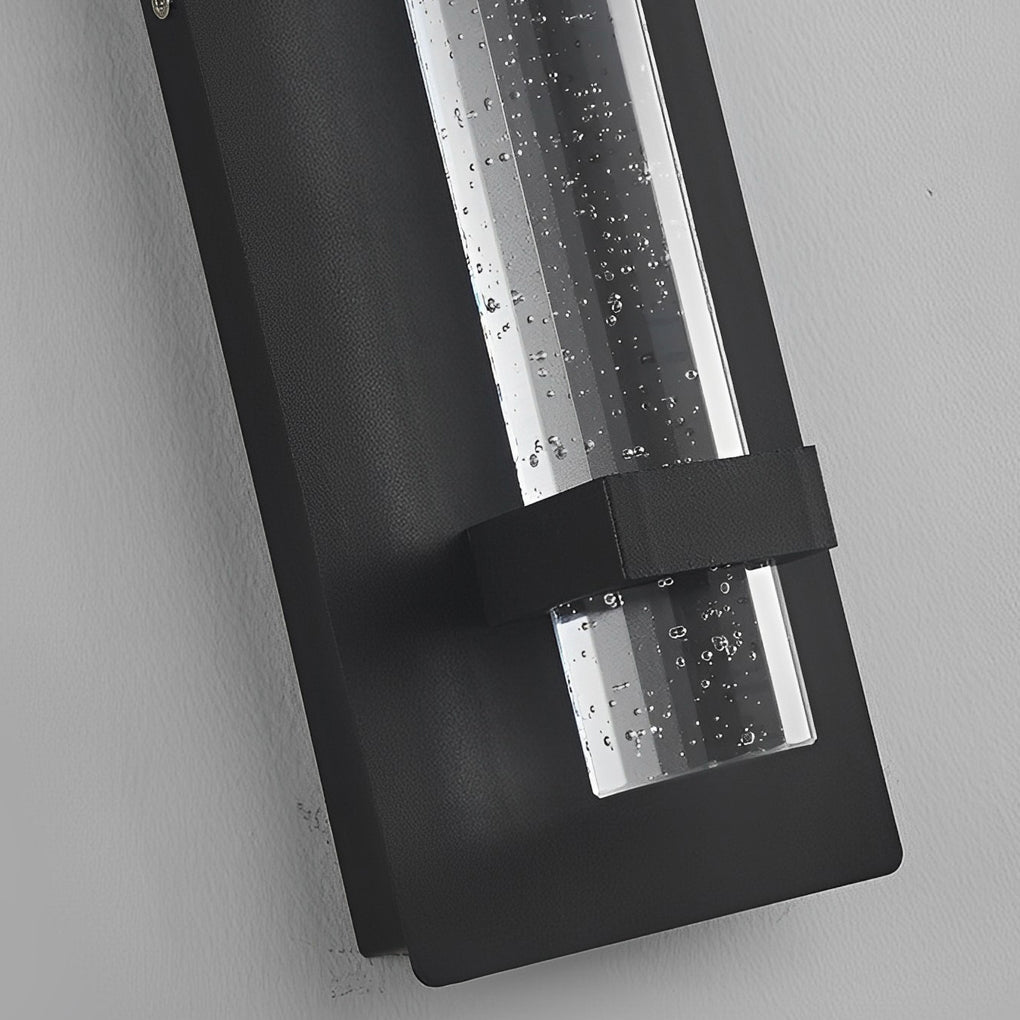11.8 Inch Waterproof Hardwired Bubbles Glass Outdoor Wall Light-Lighom