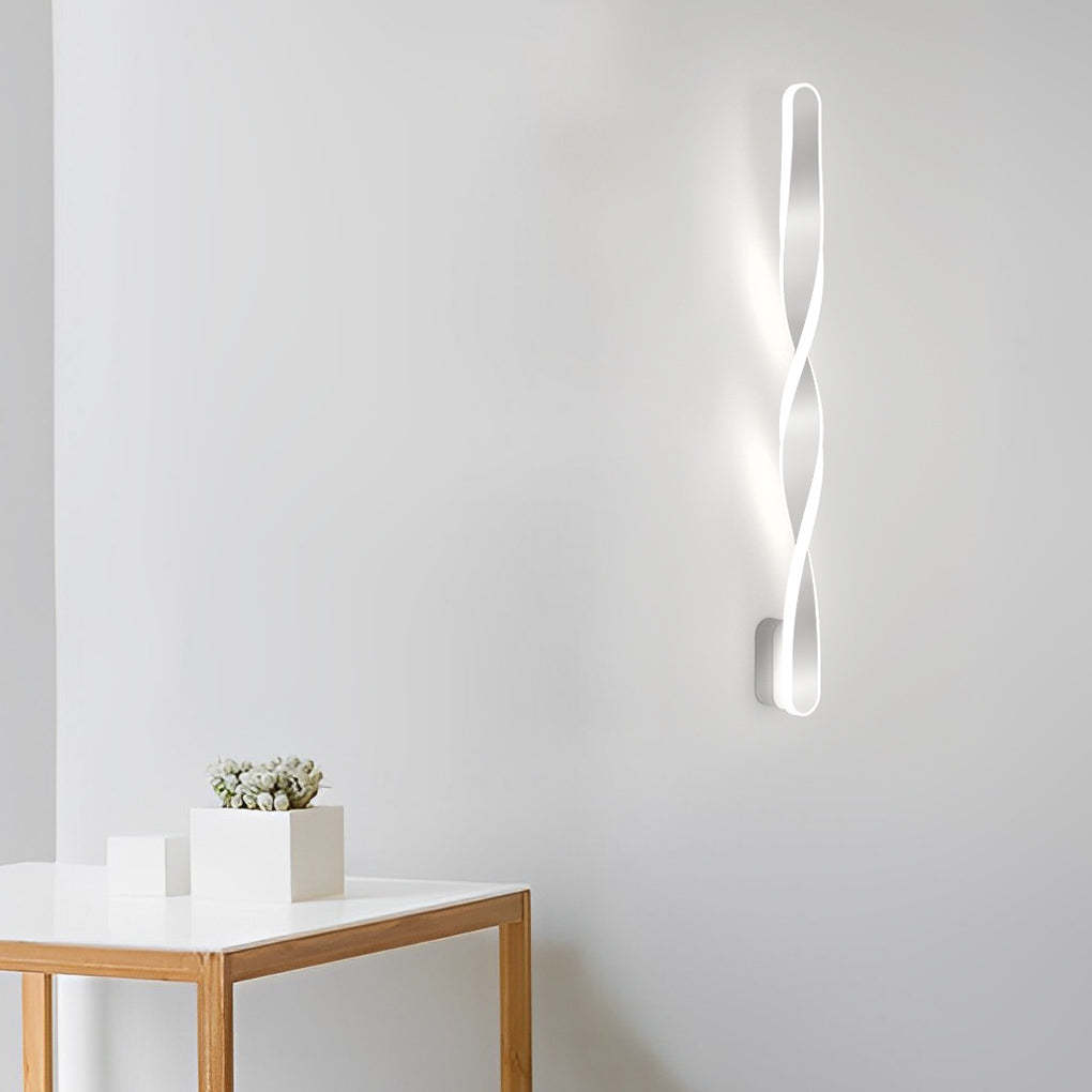 Spiral Long Strip LED 29W Minimalist Ins Wall Lamp Wall Sconce Lighting-Lighom