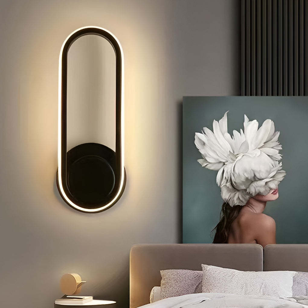 330° Rotatable Rounded Rectangular LED Nordic Wall Lamp Wall Sconce Lighting-Lighom