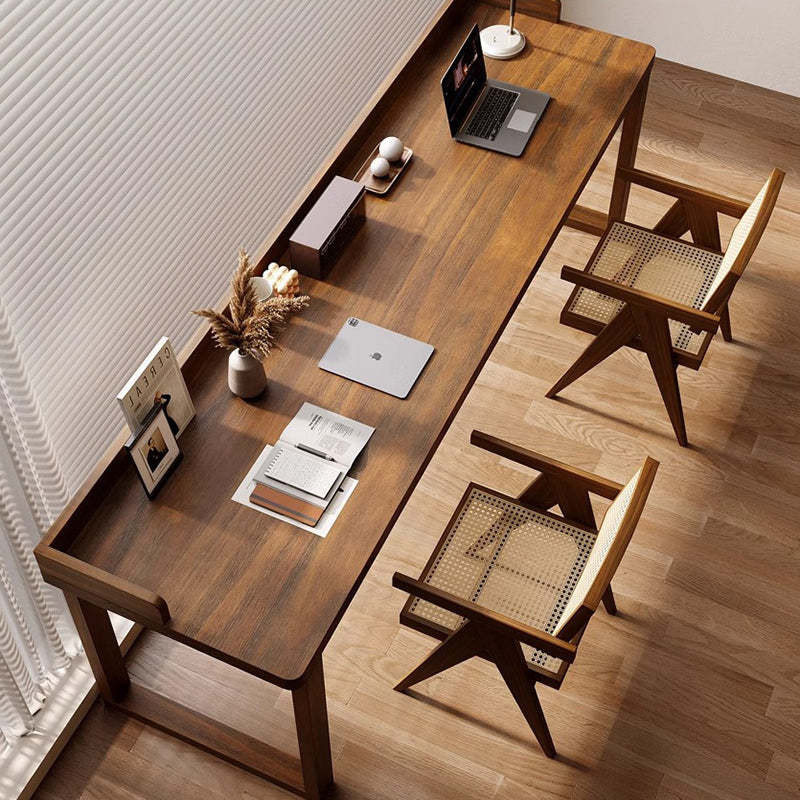 Rustic Rectangular Wood Desk