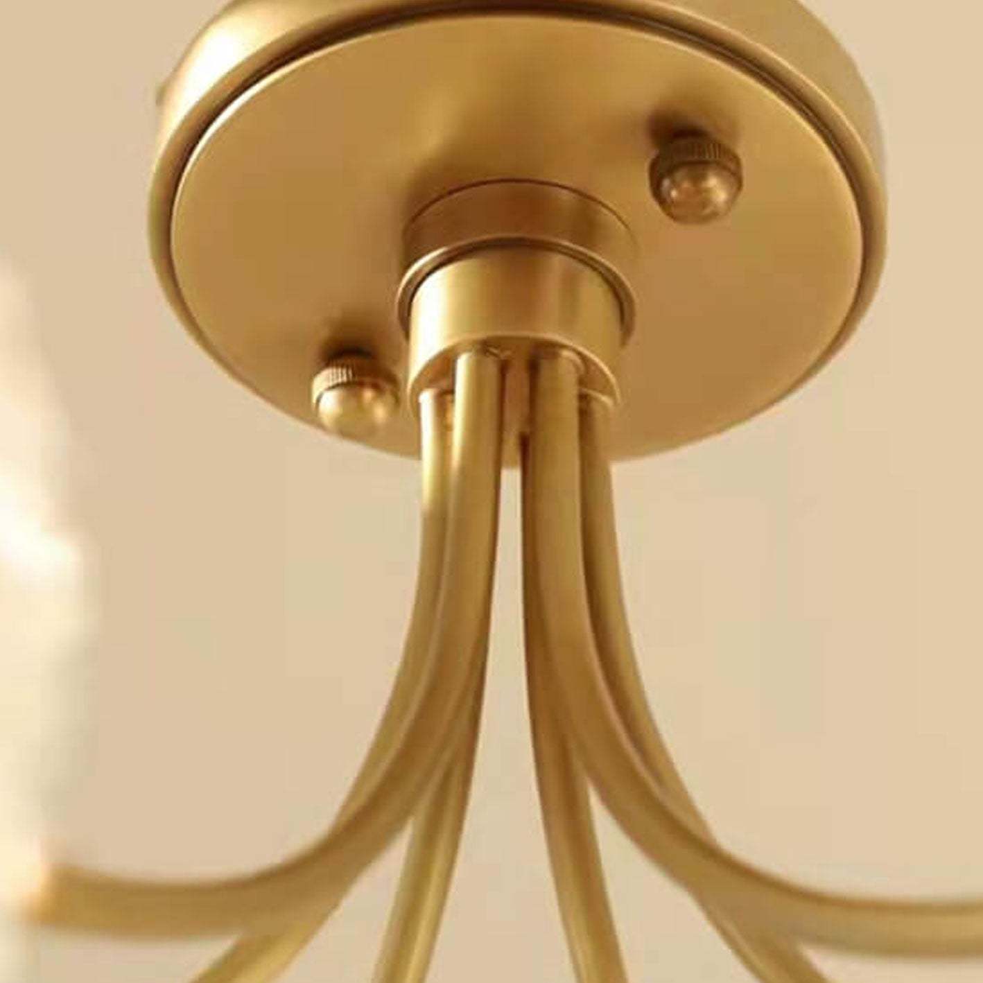 Nordic Spherical Glass 6/8-Light Flush Mount