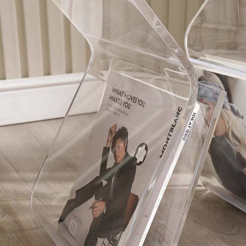 Modern Irregular Curved PMMA Side Table