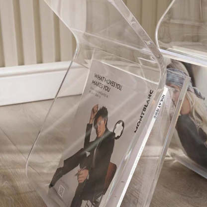 Modern Irregular Curved PMMA Side Table