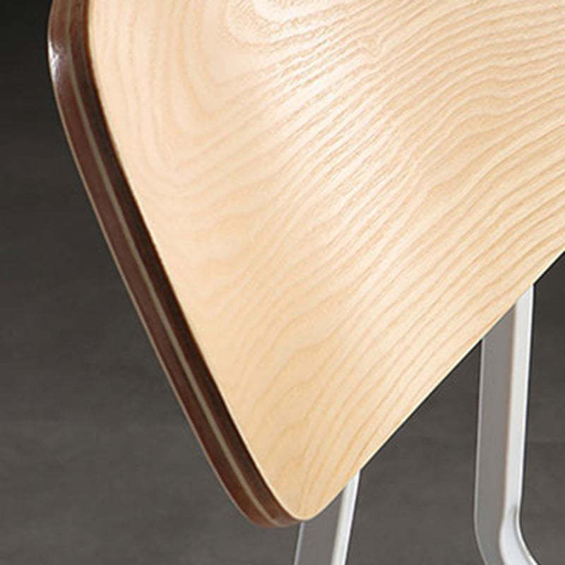 Scandinavian Square Wood Iron Chair