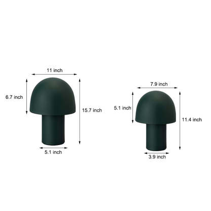Touch-Control Dome Mushroom Frosted Ambient Table Lamp-Lighom