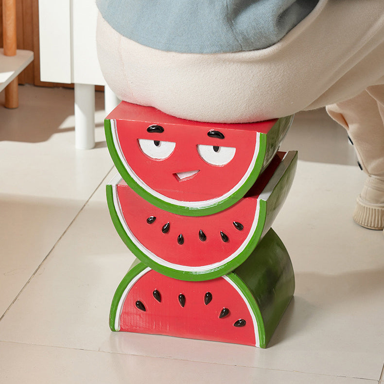 Fruit Design Resin End Table