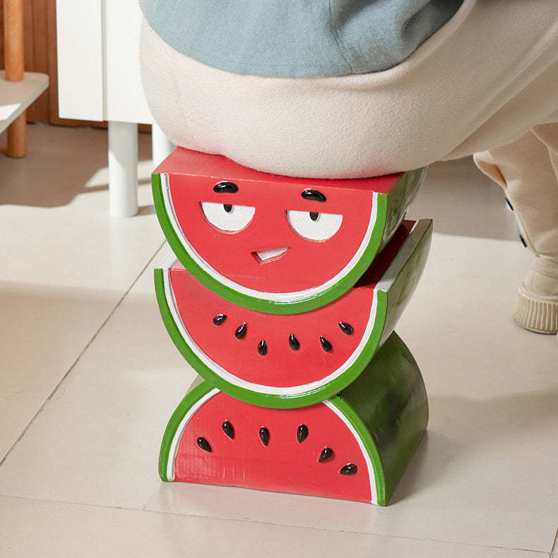 Fruit Design Resin End Table