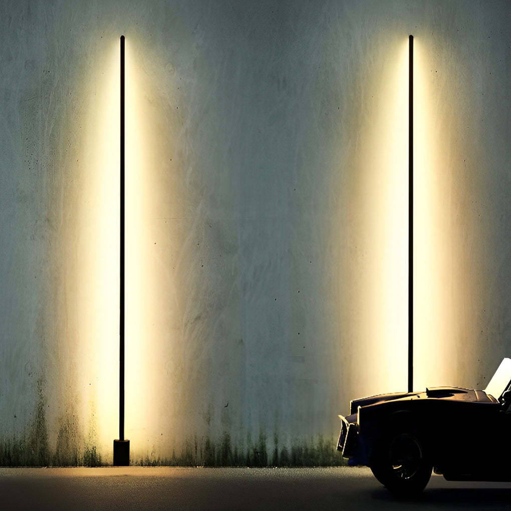 Minimalist Strip LED Waterproof Modern Outdoor Floor Lamp Lawn Lights-Lighom